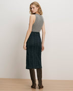 Jupe-midi en jean Pavana