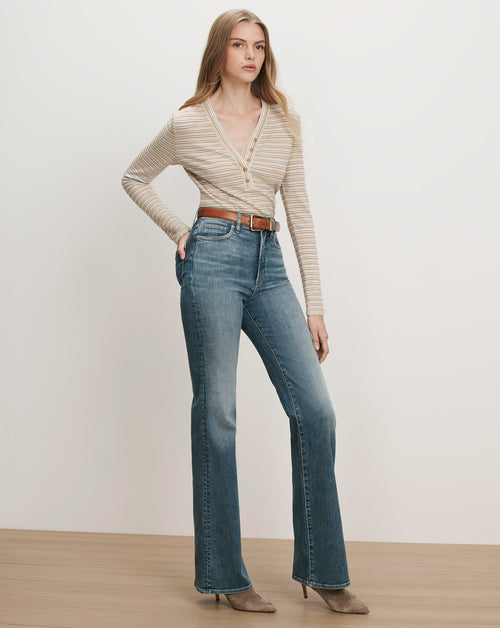 Faelan Striped Henley Shirt