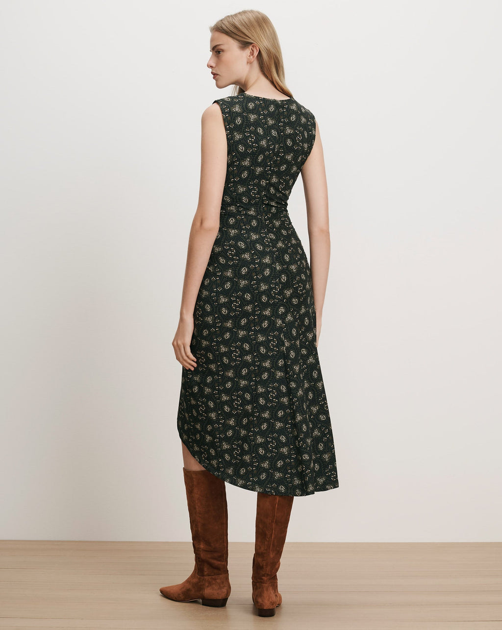 Robe midi sans manches Theodora