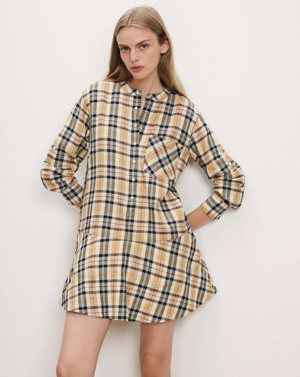 Corin Plaid Mini Dress
