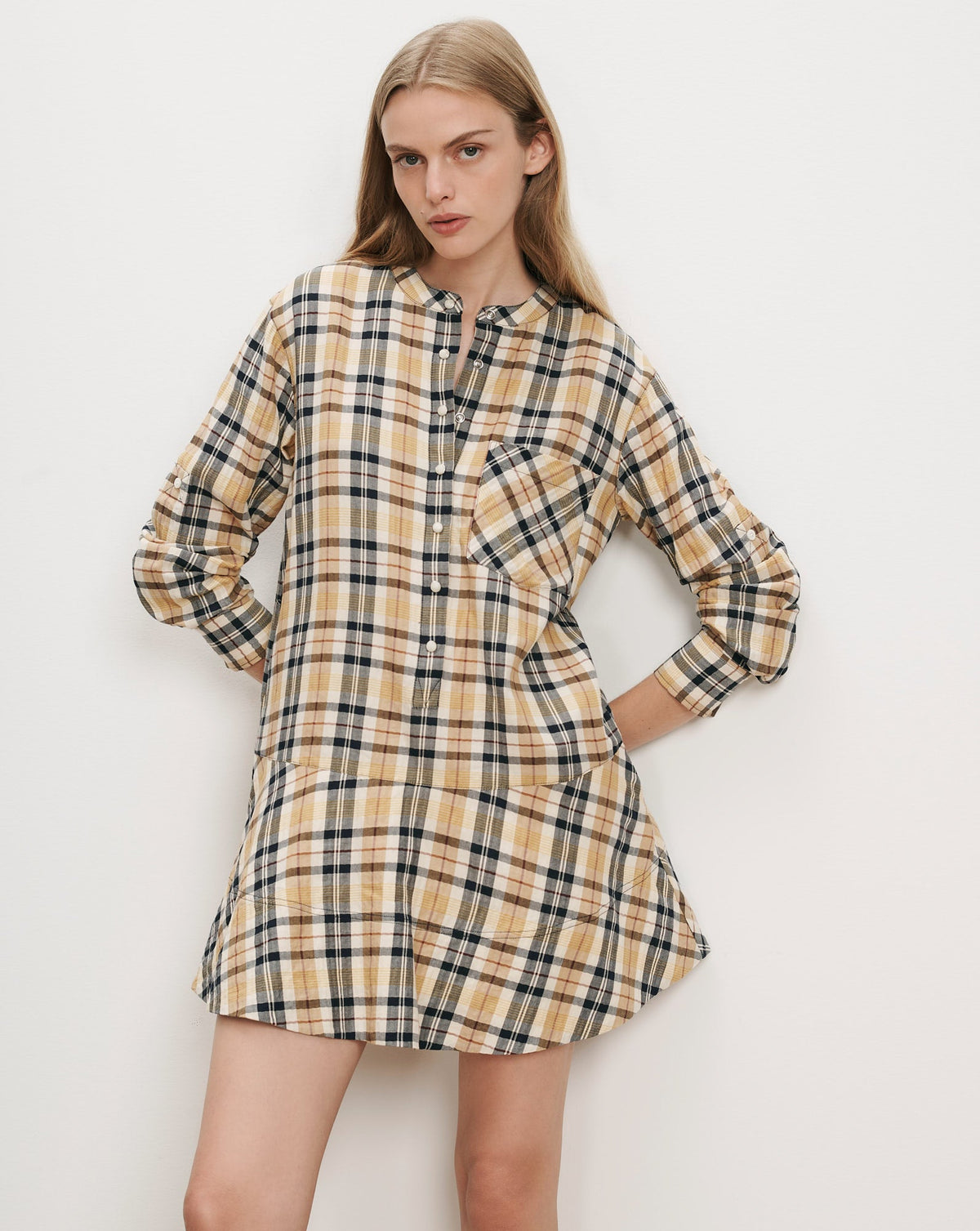 Corin Plaid Mini Dress