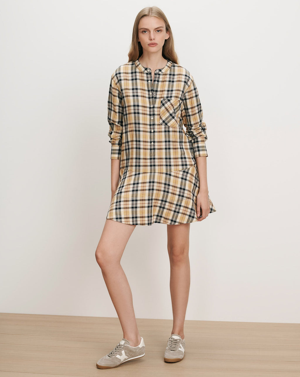 Corin Plaid Mini Dress