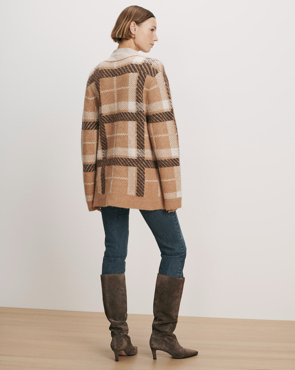 Covey Plaid Cardigan
