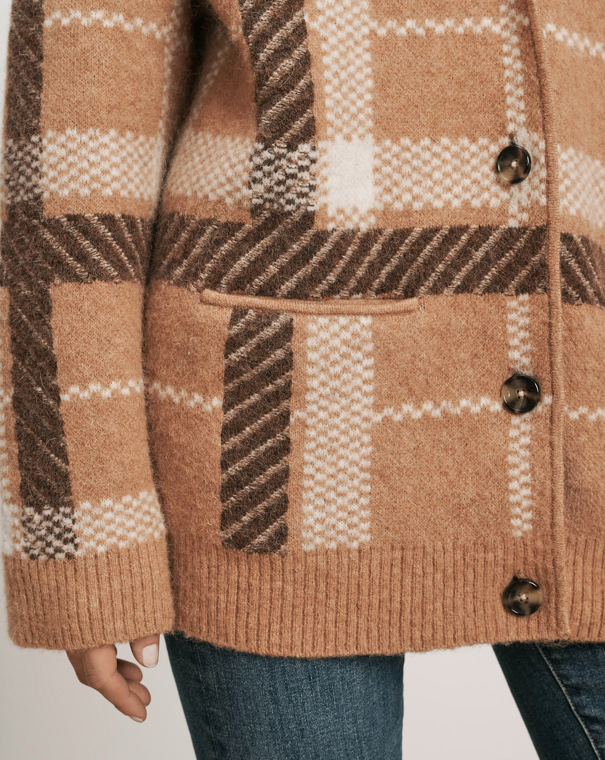 Covey Plaid Cardigan