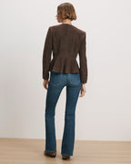 Quinn Suede Peplum Jacket
