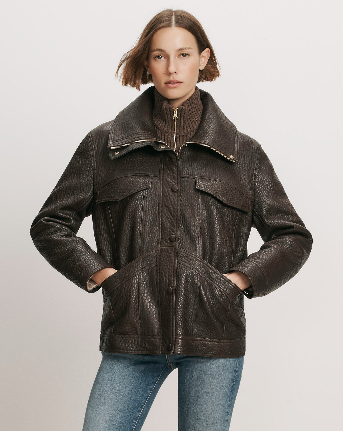 Silversmith Leather Dickey Jacket