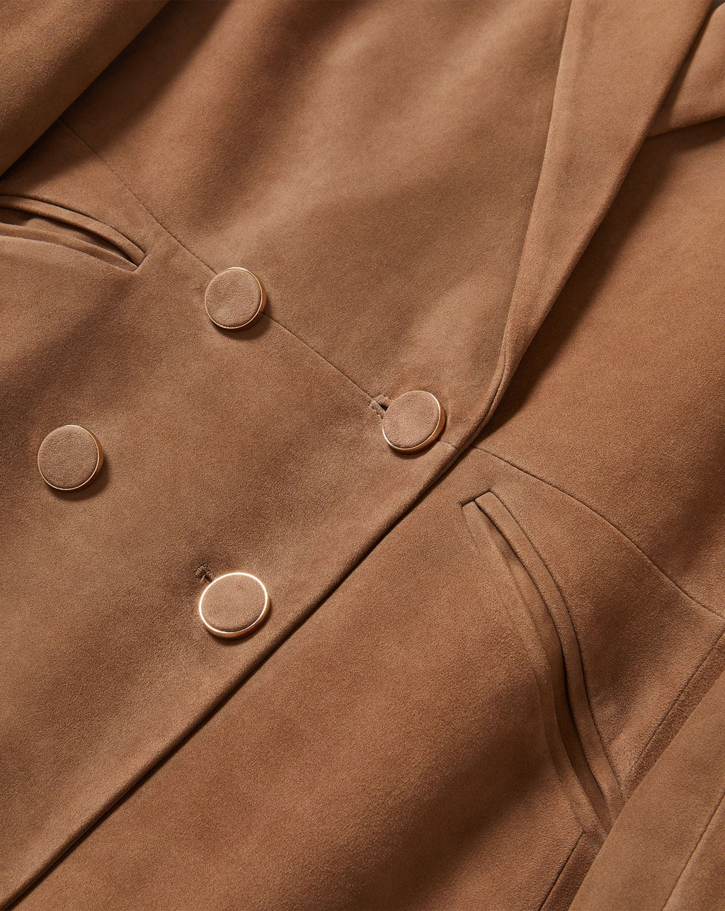 Oria Suede Dickey Jacket