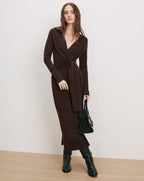 Salomez Wrap Midi Dress