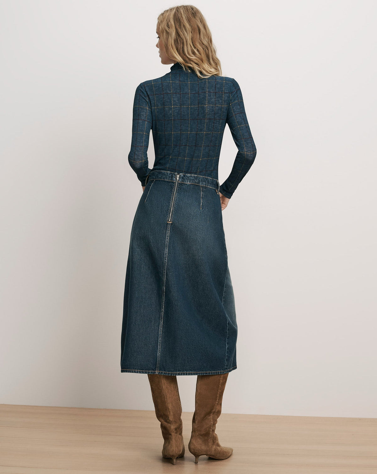 Hathaway Denim Maxi Skirt