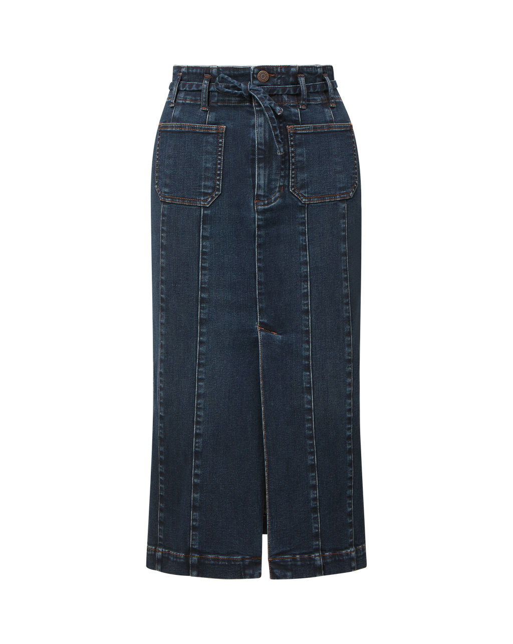 Jupe-midi en jean Pavana