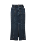 Jupe-midi en jean Pavana