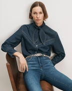 Genetta Chambray Button-Down Shirt
