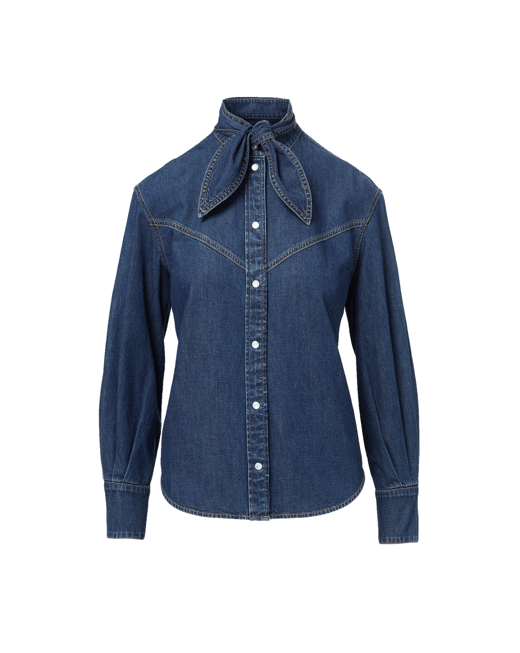Genetta Chambray Button-Down Shirt