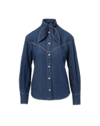 Genetta Chambray Button-Down Shirt