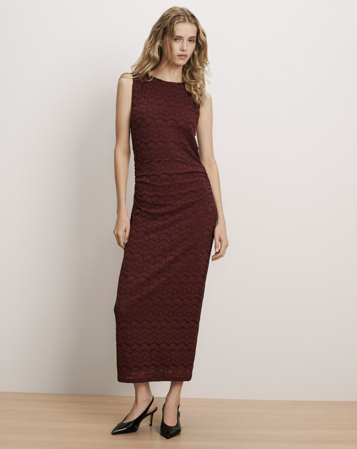 Charissa Lace Midi Dress
