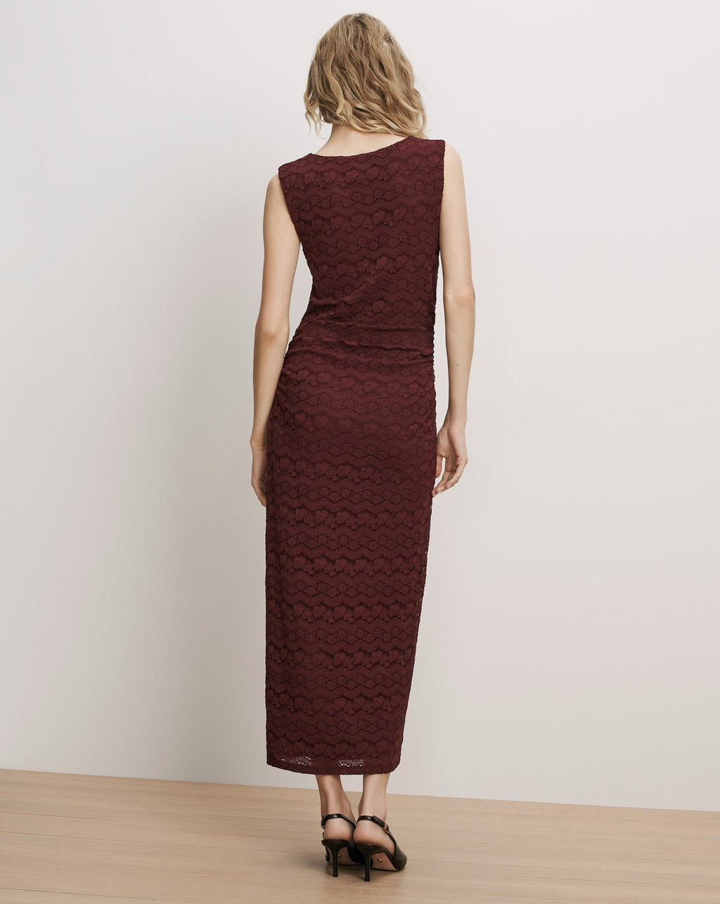 Robe midi en dentelle Charissa