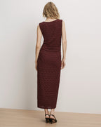 Robe midi en dentelle Charissa