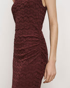 Robe midi en dentelle Charissa