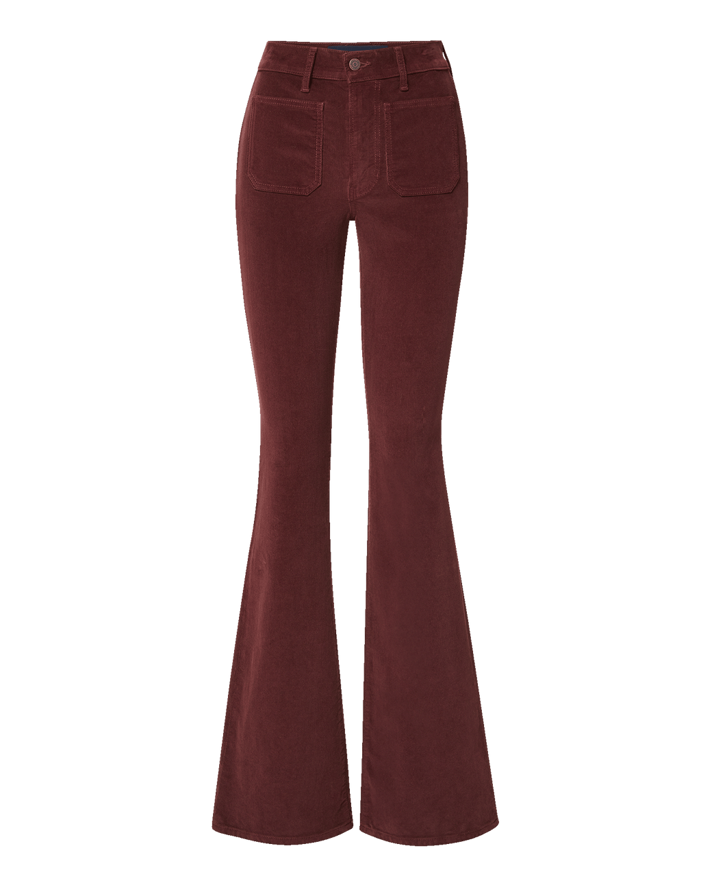 Pantalon skinny-évasé en velours côtelé Beverly