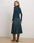 Wyeth Plaid Turtleneck Top