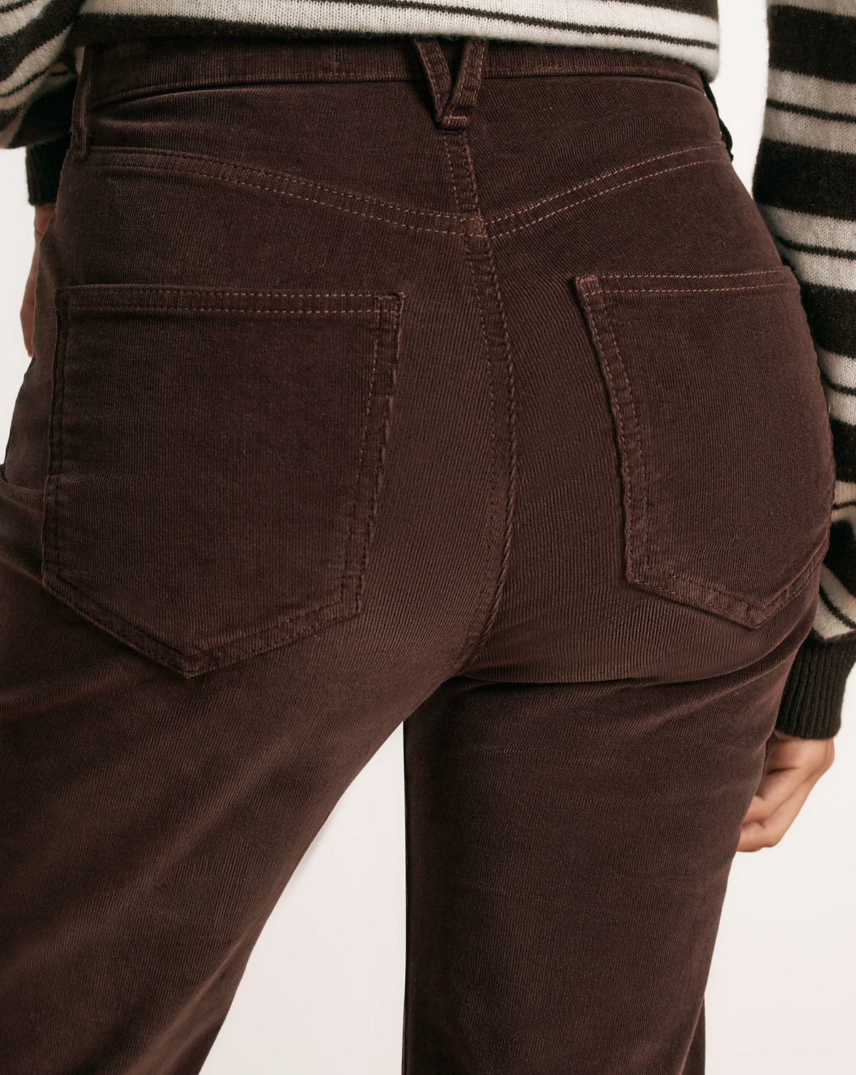 Crosbie Corduroy Slim Wide-Leg Pant