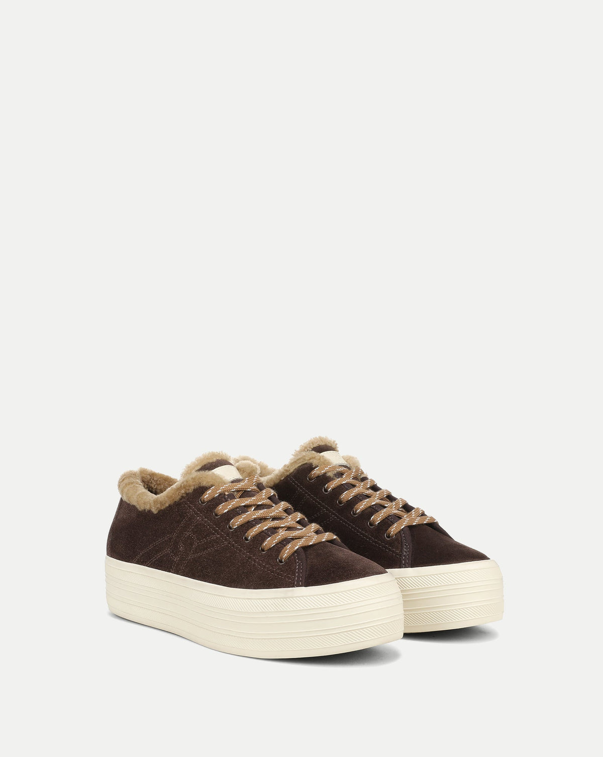 Truett Shearling Platform Sneaker
