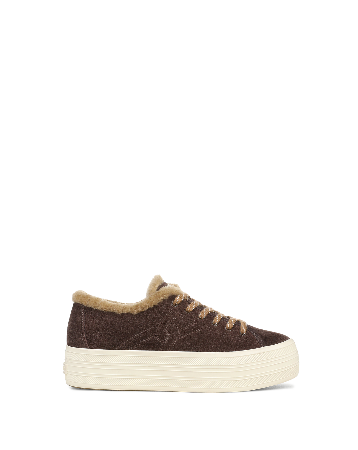 Truett Shearling Platform Sneaker