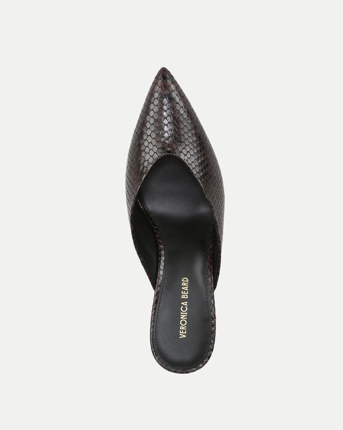 Rochelle Snake-Embossed Mule
