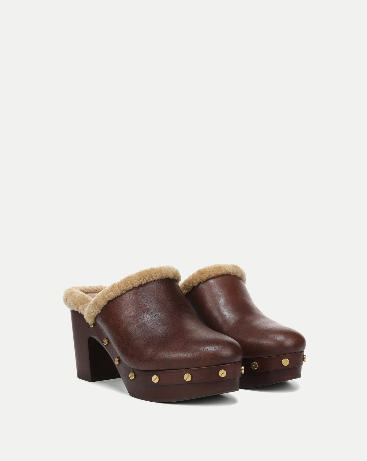 Larken Shearling Platform Clog