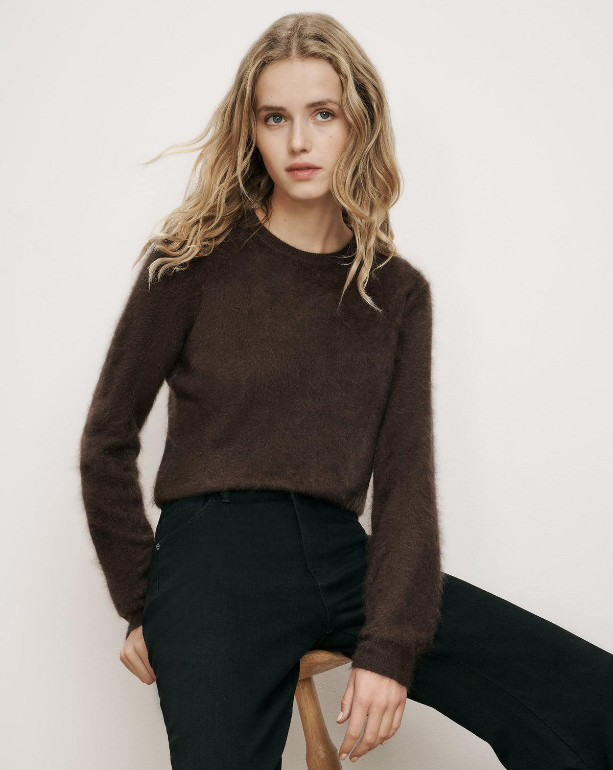 Frankie Brushed Cashmere Pullover