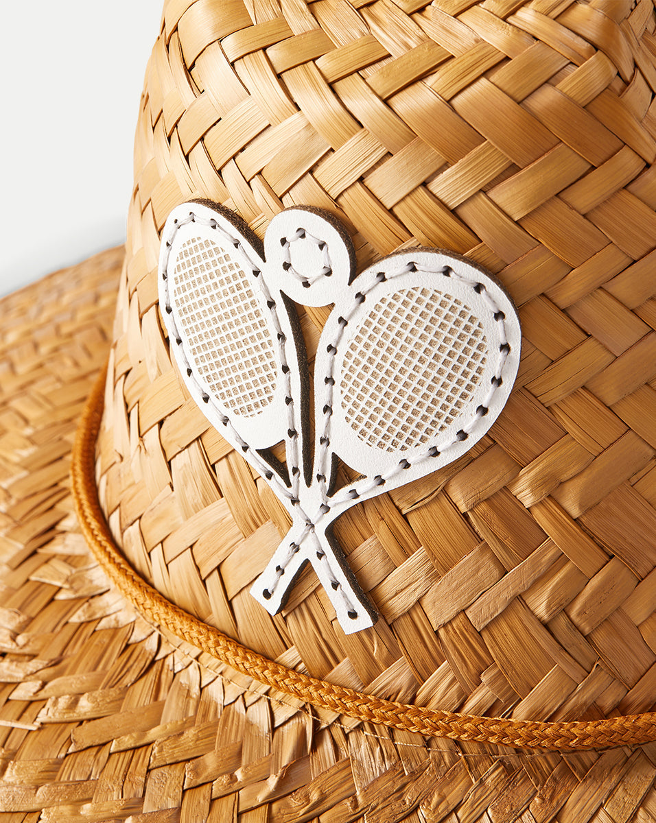 Chapeau de paille de raquette