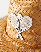 Chapeau de paille de raquette