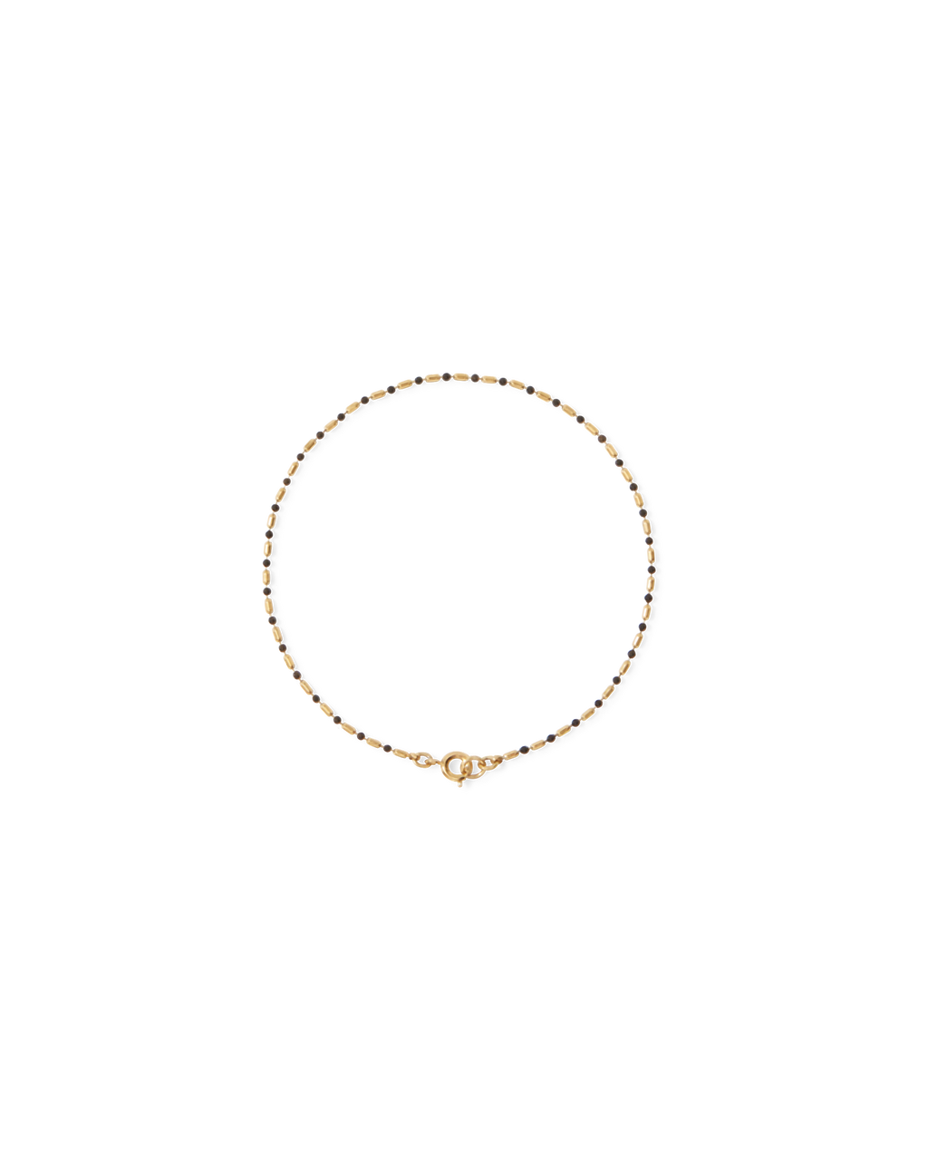 Enamel Bead Chain Anklet
