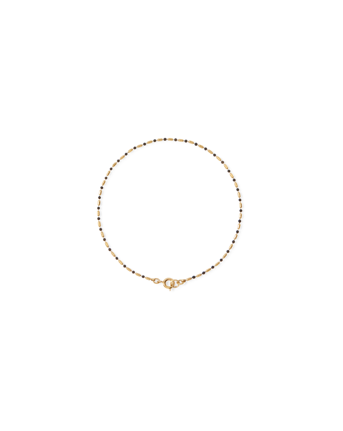 Enamel Bead Chain Anklet