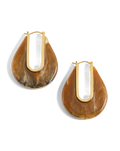 Boucle d'oreille créole goutte en résine