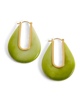 Resin Drop Hoop Earring