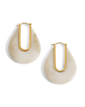 Resin Drop Hoop Earring