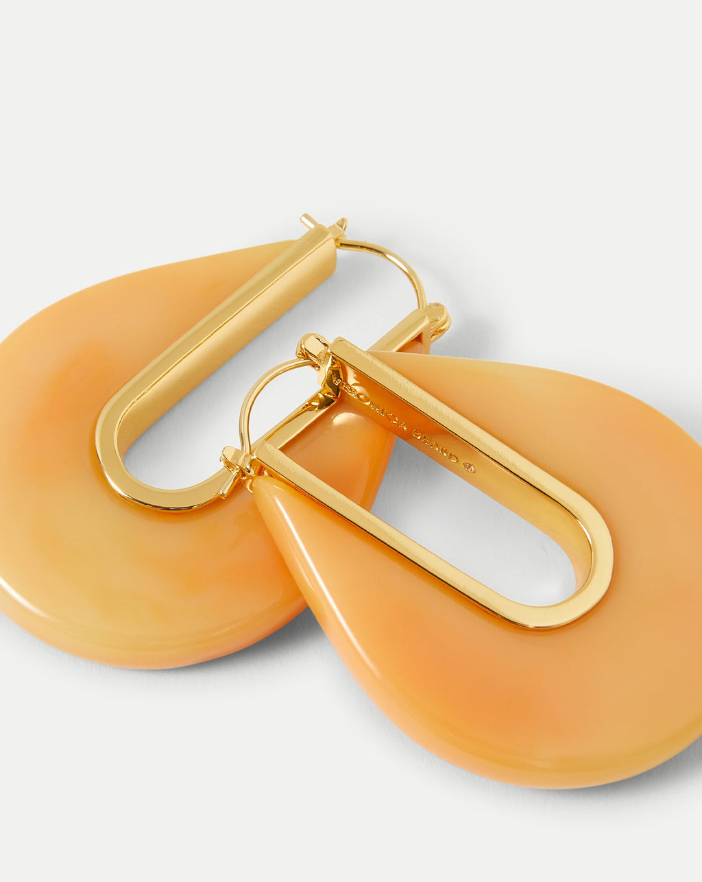 Resin Drop Hoop Earring