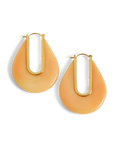 Resin Drop Hoop Earring