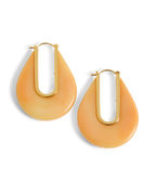 Resin Drop Hoop Earring
