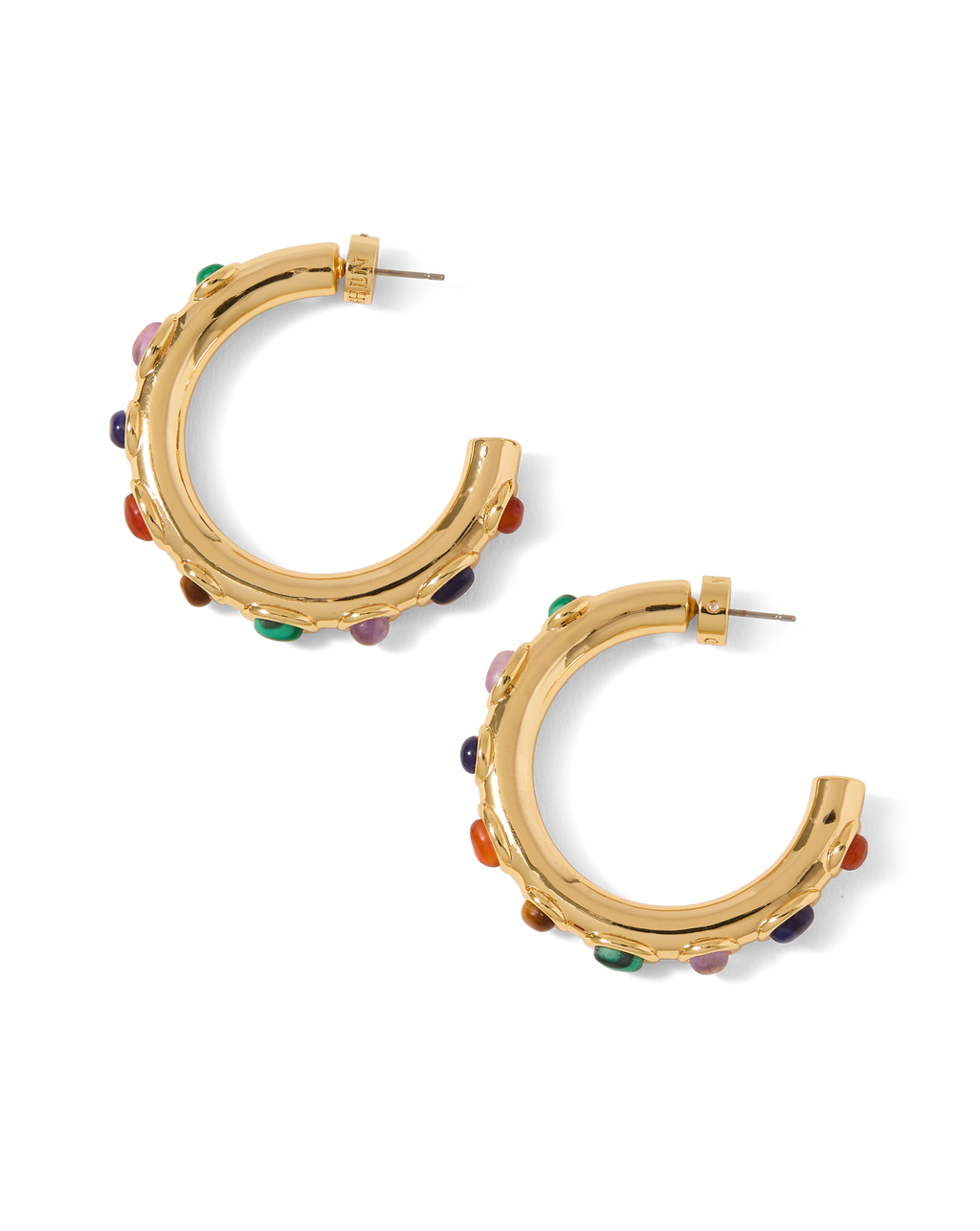 Créoles ornées de cabochons