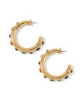 Créoles ornées de cabochons