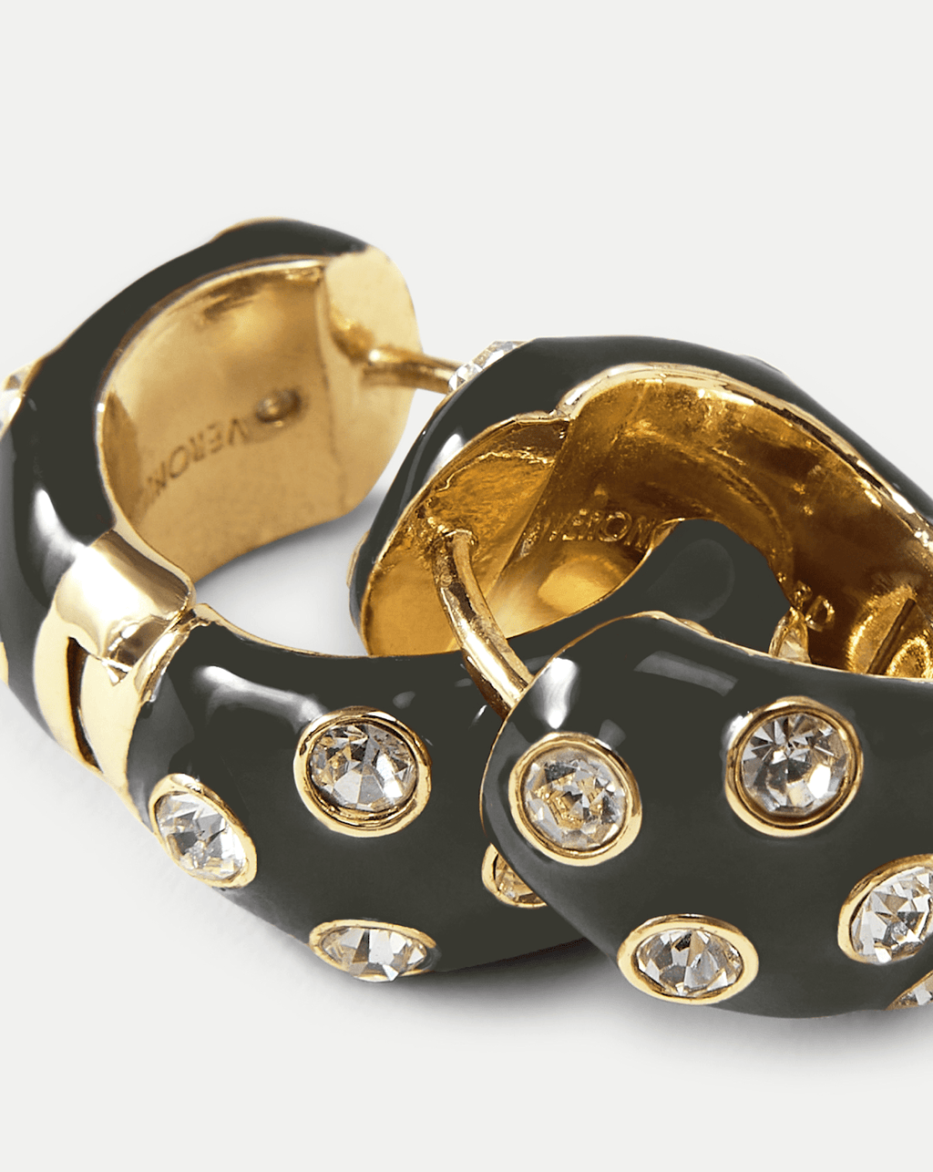 Créoles Huggie en Cristal et Émail