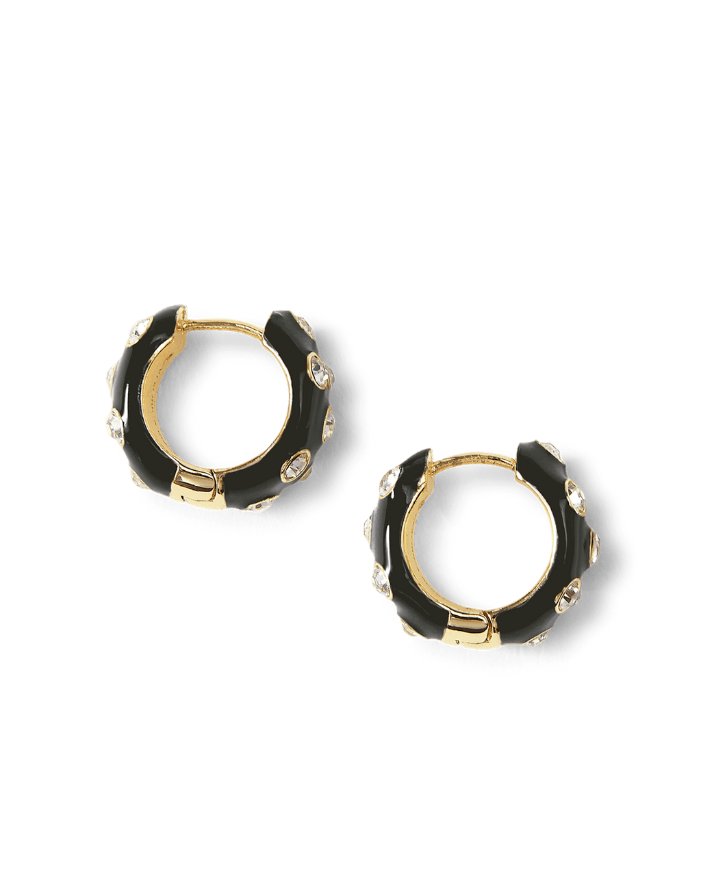 Créoles Huggie en Cristal et Émail
