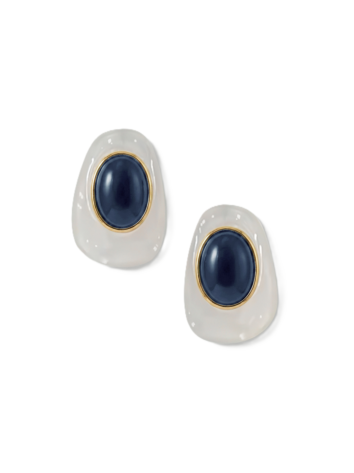 Tiger's Eye Cabochon Earring