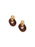 Boucles d'oreilles créoles à maillons en résine