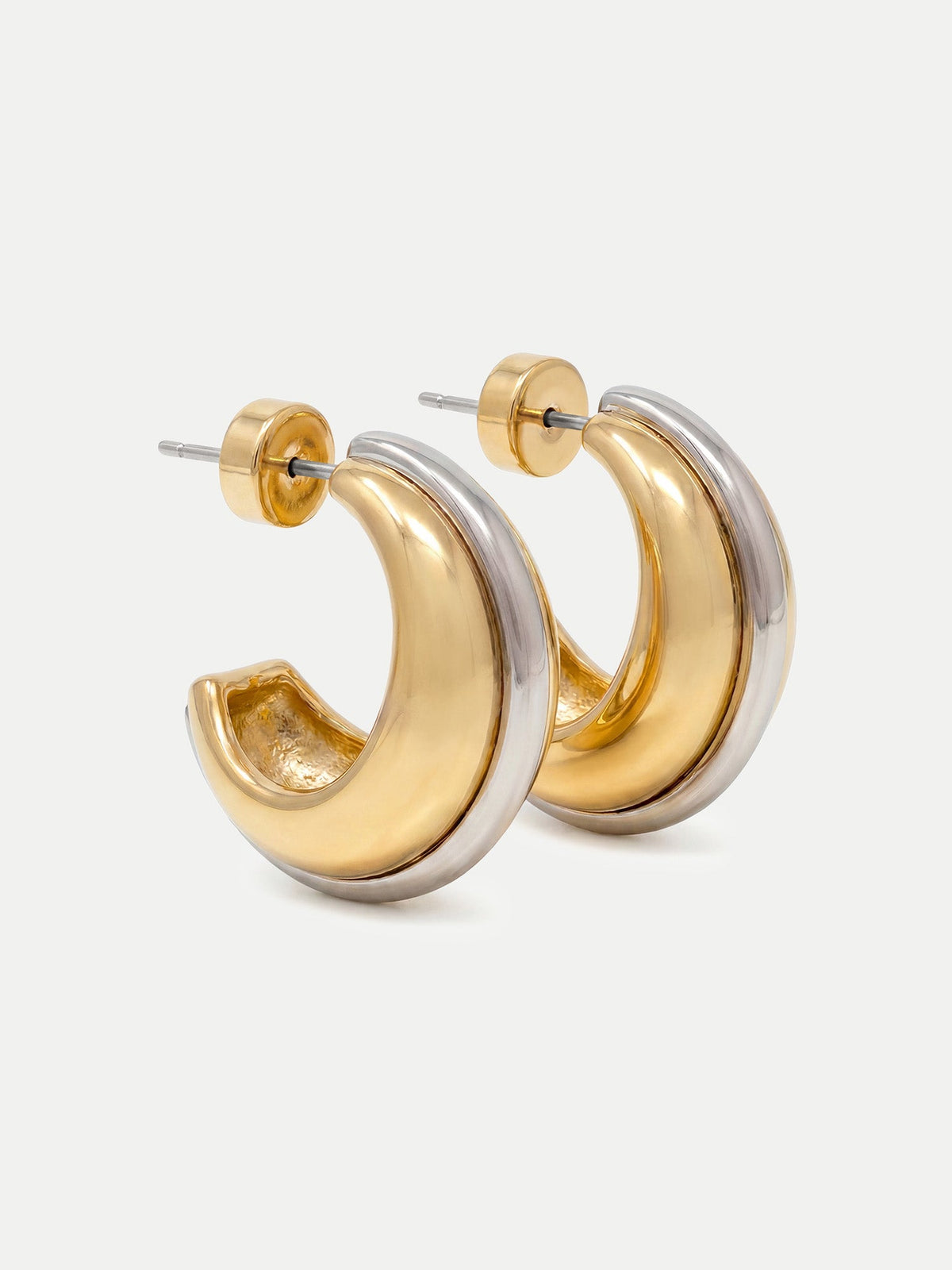 Two-Tone?Hoop Earring