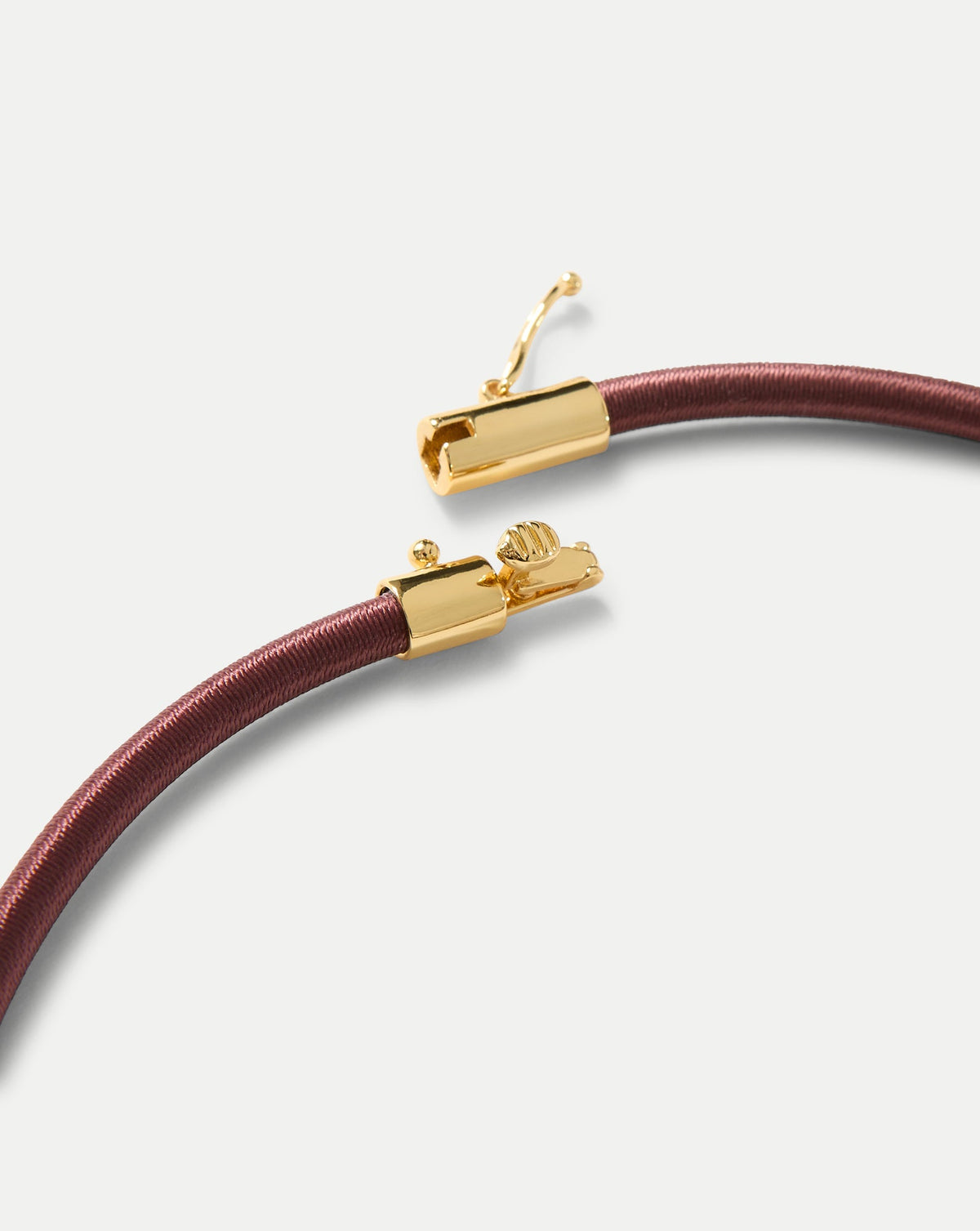 Burgundy Cord Pendant Necklace