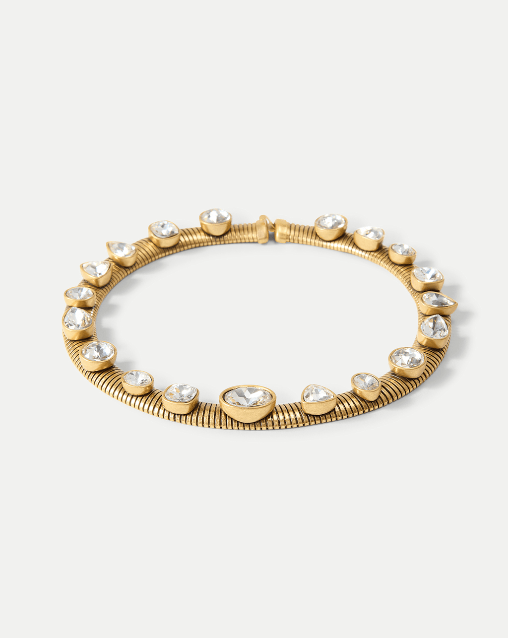 Collier ras de cou Tubogas avec cristaux