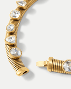 Collier ras de cou Tubogas avec cristaux